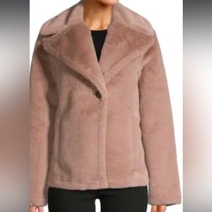 Avec Les Filles | Bonded Faux Fur Jacket in dove | Women’s Small